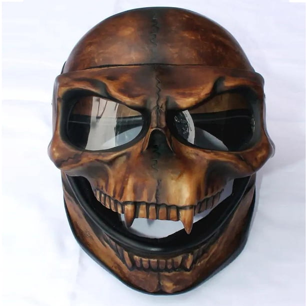 full face scull motorcycle helmet Hand Painted Warrior Skull this helmets bold style keeps up with your pace HJC i11 Acid Skull Helmet