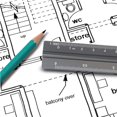 thumbnail image 3 of HUGFEGWE 12 Inch Architect Scale Ruler, Aluminum Metric Triangular Scale Ruler for for Students, Architects, Engineers, Draftsman Silver CJB91-101032, 3 of 4