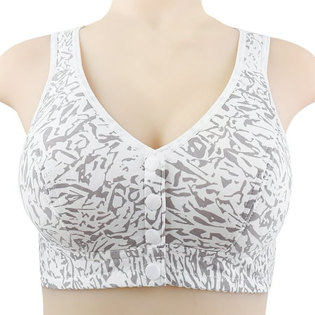 HCURIBAD Wireless Bras Clearance! Women Full Support Wide Back No Underwire Bras Comfort Bralet Push up Bra Backless Bra Bras for Women Gray D