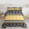 thumbnail image 2 of Feelyou Hippie Boho Damask Full Size Comforter Sets, Retro Bohemian Bedding Sets, 3 Pieces, 2 of 8