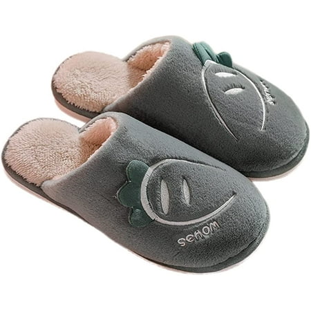 

PIKADINGNIS Women Slippers Cute Carrot Faux Fur House Shoes Memory Foam Slide Indoor Outdoor