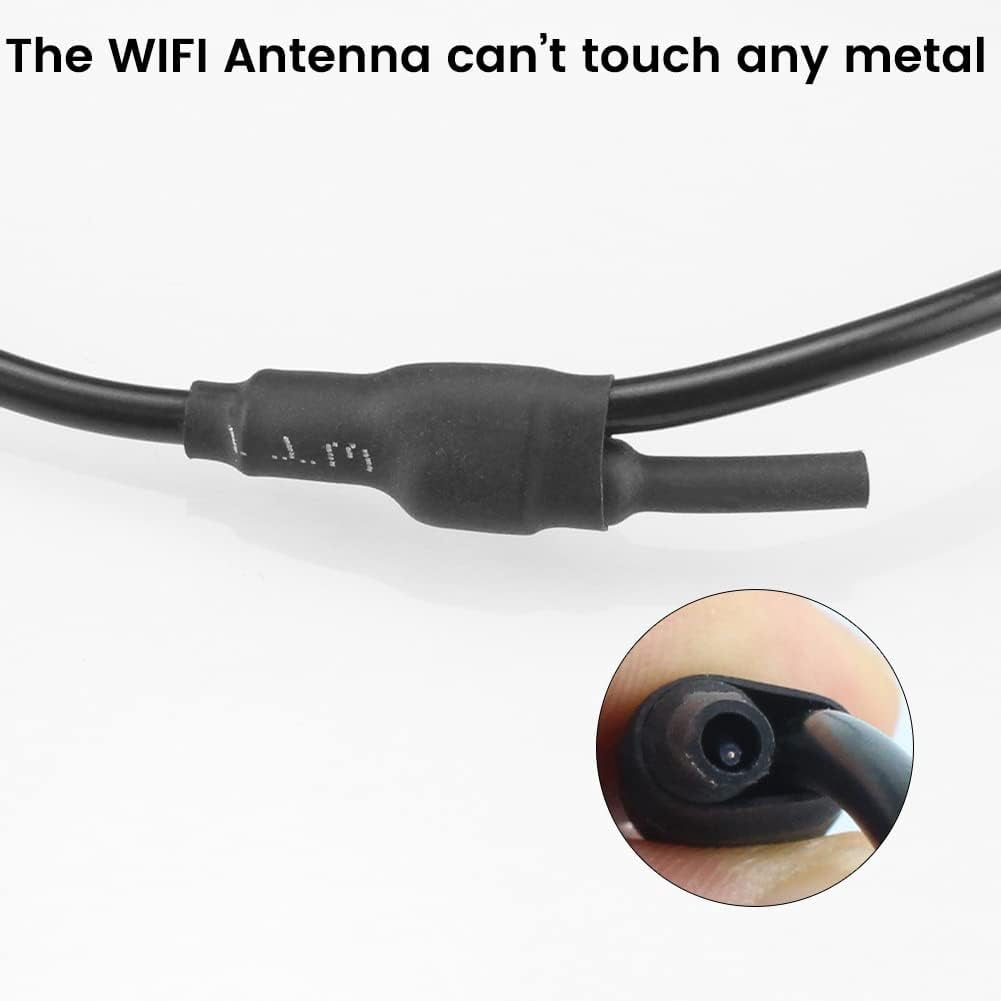 WiFi Car Wireless Backup Camera, 5G 720P HD Car License Plate Rear/Front View Reverse Camera for iPhone iPad Android Smart Phones Tablets Which Support Double Band WiFi