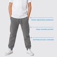 thumbnail image 5 of Yacht & Smith 18 Pack of Boys Jogger Bulk Sweatpants, Black Navy Gray, Comfy Lounge Joggers for Kids (Assorted, Small), 5 of 7