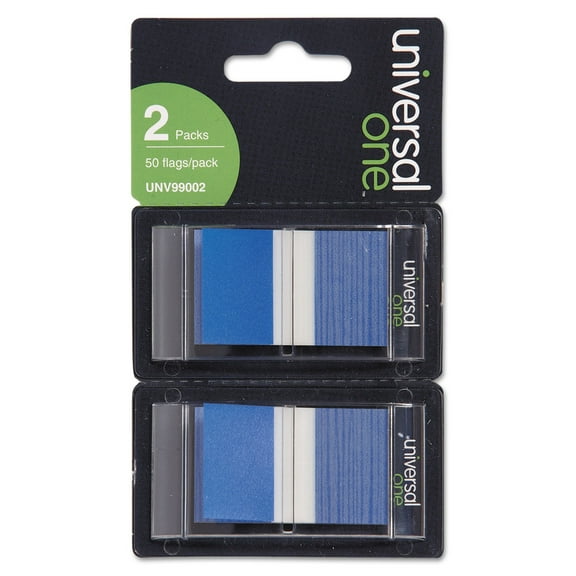 Page Flags, Blue, 50 Flags/dispenser, 2 Dispensers/pack | Bundle of 5 Packs