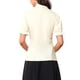thumbnail image 3 of BLUSA Vintage de Cuello Peter Pan INSPIRE CHIC para Mujeres 2023, Camisa de Manga Corta con Botones L Beige, 3 of 6