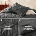 thumbnail image 3 of Juego de edredón CozyLux, gris oscuro, tamaño king, 7 piezas, 3 of 6
