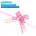 thumbnail image 4 of Unique Bargains 8' Pull Bows Gift Wrapping Pull Bow Gold Thread Style Baskets Present Bows Knot Ribbon Pink 100 Pcs, 4 of 6