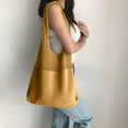 thumbnail image 2 of Modstep Womens Crochet Tote Bag Woven Beach Large Capacity Shoulder Purses Casual Shopping Handbags for Summer Vacation Yellow, 2 of 5