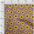 thumbnail image 2 of oneOone Cotton Jersey Pink Fabric Floral Sunflower With Honey Bees Diy Clothing Quilting Fabric Print Fabric By Yard 58 Inch Wide, 2 of 4