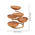 thumbnail image 2 of Soporte para frutero, cesta para servir en forma de rejilla, contenedor de almacenamiento liviano, multiusos, resistente, soporte para bocadillos para, 2 of 7