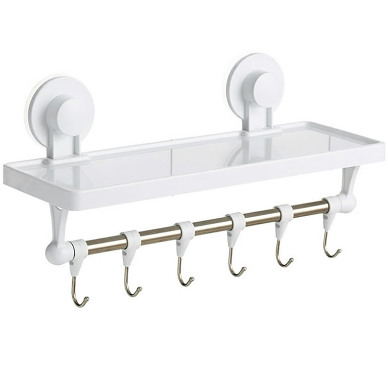 1pc Wall-Mounted Bathroom Shelf Wall Organizer Shelf Hanging Human-shaped  Guardrail Hook Rack Kitchen Bathroom Creative Storage Rack