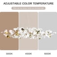 thumbnail image 6 of SJIGUANGZ Modern White Chandelier,Contemporary Large Gold Chandeliers with Ceramic Ginkgo Leaves,Brass Pendant Light Fixtures Ceiling Hanging Lamp for Living Room Kitchen Dining Room Bedroom 10 Light, 6 of 7