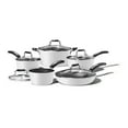 thumbnail image 1 of Starfrit The Rock Classic 10-Piece Cookware Set, Non-Stick, Oven Safe, Dishwasher Safe, Thick Forged Aluminum, Durable, Easy Clean, White, 1 of 4