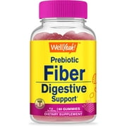 WellYeah Prebiotic Fiber Gummies - Digestive System Support, Doctor Recommended, Can Help for Constipation - Vegan Friendly and Gluten-Free, GMO Free - Yummy Natural Berry Flavors - 60 Gummies