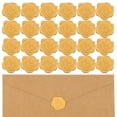 thumbnail image 1 of Houderco 50Ud Sellos Adhesivos Para Sobres Dorados Con En Relieve Para Invitaciones Y Manualidades, 1 of 7
