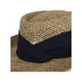 thumbnail image 3 of CTM Unisex Straw Gambler Hat with Hatband, 3 of 5