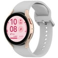 thumbnail image 2 of KOMI for Samsung Galaxy Watch 5 Band 40mm 44mm / Galaxy Watch 5 Pro Bands 45mm, 20mm Soft Silicone No Gap Sport Band Adjustable Replacement Strap for Galaxy Watch 5 Band Women Men Light Gray, 2 of 12