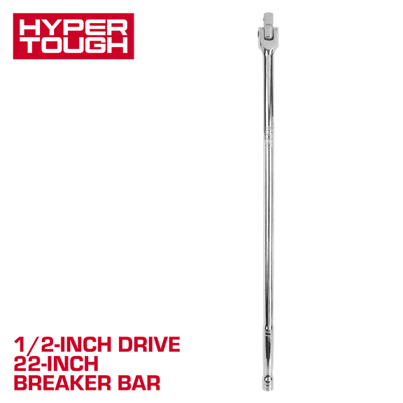 Hyper Tough 1/2-inch Drive 22-inch Breaker Bar with Swivel Head