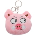 thumbnail image 1 of Monedero lindo de cerdito para niñas pequeñas Cartera de felpa suave con cierre de cremallera Monedero de animal rosa para almacenamiento de artículos pequeños de lápiz labial, 1 of 6