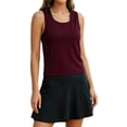 thumbnail image 3 of TGPMGRZ Open Back Workout Tops for Women Athletic Backless Tank Tops Sleeveless Running T Shirts Yoga Going Out Gym Clothes Red Size M, 3 of 8