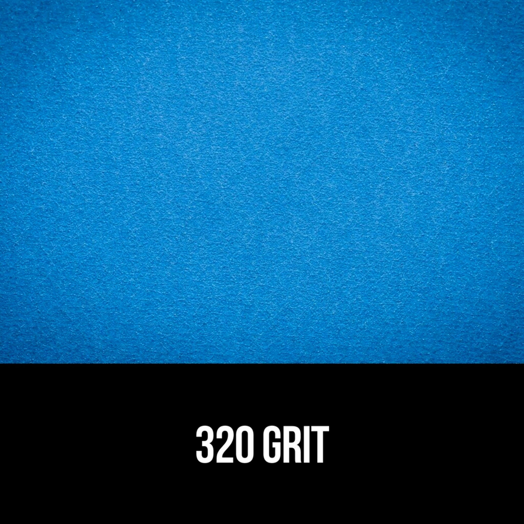 (2 pack) 3M Blue Technology Sandpaper , 3 2/3 in x 9 in, 320 Grit, 8-Pack