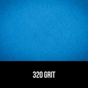 3M Blue Technology Sandpaper , 3 2/3 in x 9 in, 320 Grit, 8-Pack