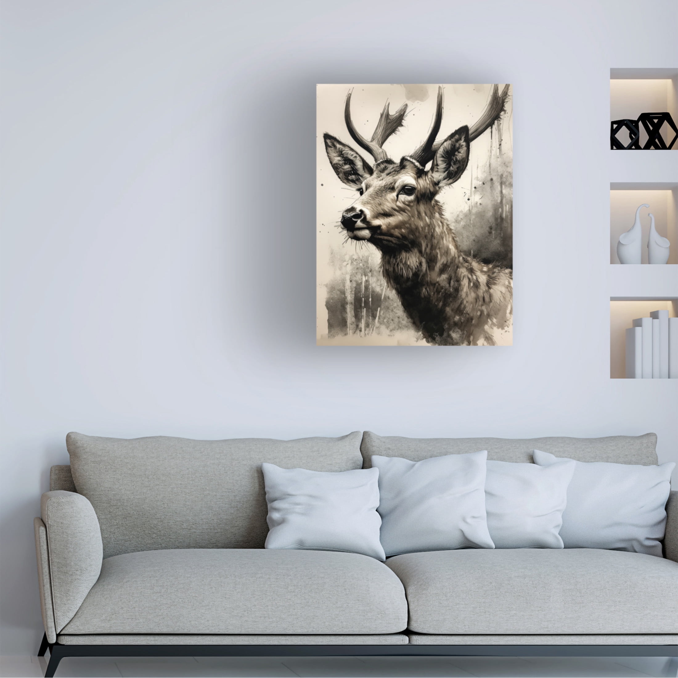 Canvas Wall Art - Sasha 'Mating Season' Wall Art for Living Room, Bedroom, or Office Décor by Trademark Fine Art - 14 x 19 Inches