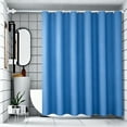thumbnail image 6 of Dongrere Solid Color Shower Curtain 70.8x70.8 Inch Shower Curtain Liner with Hooks for Home Hotel Use, Dark Blue, 6 of 6