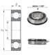thumbnail image 4 of Rodamientos de bolas de ranura profunda 6004NR2RS de Unique Bargains 20x42x12mm P6 con doble sello de goma lubricado 1 Pc Rueda de coche scooter patineta universal negra, 4 of 6