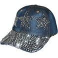 thumbnail image 6 of Star Hat for Girls and Women Rhinestone Hat, Bedazzled Baseball Caps, Distressed Hat, Fancy Denim Bejeweled Hats, 6 of 9