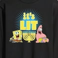thumbnail image 3 of SpongeBob SquarePants - It's Lit Hanukkah - Men's Long Sleeve T-Shirt, 3 of 6