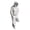 White, variant on YAMB Faceless Thinker Statue, Abstract Thinker Statue, Black White Abstract Hooded Man Faceless Sculpture, Modern Minimalist Desktop Home Decor, Art Ornament for Desk Living Room and Study