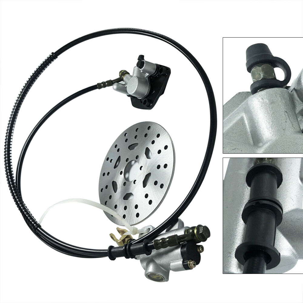 Miumaeov Go Kart Brake Kit Rear Hydraulic Brake Master Caliper Assembly