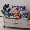 thumbnail image 2 of 45cm LED Christmas Cushion Cover Glowing Pillowcase with Lights 2023 Christmas Decorations for Home Navidad New Year Xmas Decor, 2 of 5