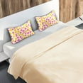 thumbnail image 5 of Yayeee Pillowcase Standard Size Set of 2 Satin Wrinkle Resistant Pillow Case, Yellow Stars Pattern, 5 of 7
