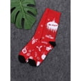 thumbnail image 3 of goowrom Christmas Adult Tube Socks with Cartoon Pattern, Vintage Style Soft Cotton Thick Accessory, 3 of 8
