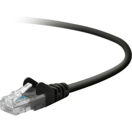 UPC 722868467350 product image for Belkin 50ft CAT5e Ethernet Patch Cable Snagless RJ45 M/M Black - patch cable - 5 | upcitemdb.com