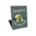 thumbnail image 3 of Camping is My Happy Place Novelty Decor, Metal Wall Sign - 10x14 Inches, 3 of 4