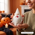 thumbnail image 5 of Fmbmuo Halloween Cute White Ghost Resin Figurine Tabletop Decor For Desk Mantel And Party Display, 5 of 5