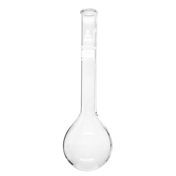 Kjeldahl Flask, 500ml capacity, Long Neck, Round Bottom - Borosilicate Glass - Eisco Labs