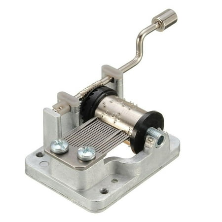 Collectible Porcelain Music Box - Mini Hand Cranking Music Box Machine Core Movement DIY Music Box Tools Decorative Collectibles