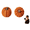 Orange, variant on Artificial Pumpkin for Fall Decor - Resin Woven Pumpkin Table Centerpiece for Halloween Thanksgiving - Rustic Farmhouse Mantel Decoration (Black)