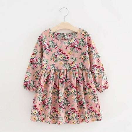 

TAIAOJING Girls Dress Toddler Baby Dress Long Sleeve Princess Party Pageant Dresses Kids Clothes Party Dresses