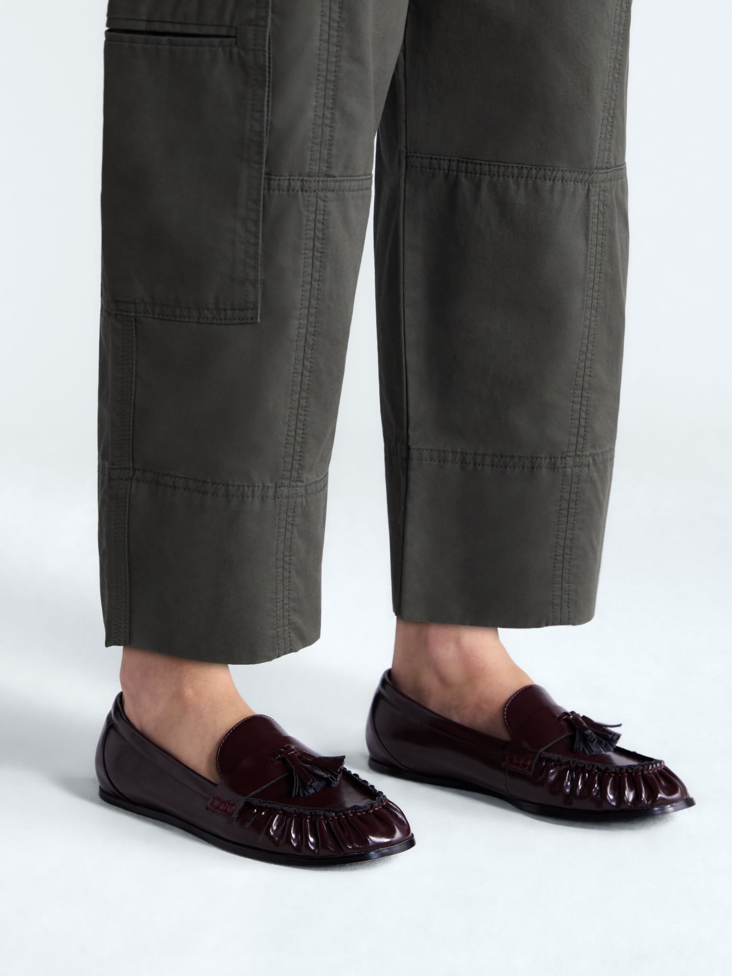 Free Assembly Women's Faux Leather Tassel Loafers