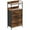 Brown, variant on 5 Drawers Dresser, Tall Dresser for Bedroom,Chest of Drawers with Hooks for Closet, Wood Vertical Dresser for Living Room, Hallway, Entryway