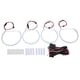 thumbnail image 2 of Kit de iluminación LED Angel Eyes Halo Rings, luz blanca, reemplazo de modificación de coche para E90 E91 E46, 2 of 8