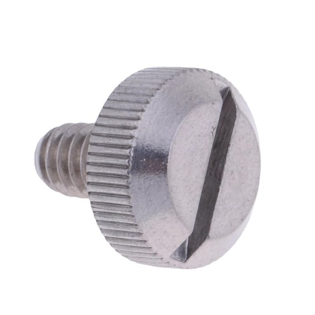 Perno de montaje de asiento de motocicleta Universal, tornillo de perno de sillín moleteado de 1/4 ", artesanía de acero inoxidable para Harley