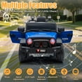 thumbnail image 3 of Okybaby 12V Kids Ride on Truck Car with Remote Control, Electric Kids Ride on Toys with MPS,Bluetooth,USB/TF Slot,LED Lights, Ride on Truck Cars for Kids Aged 2-8,Blue, 3 of 8