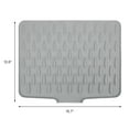 thumbnail image 6 of Silicone Dish Drying Mat for Kitchen Counter, Easy Clean Waterproof Kitchen Mat, Silicone Mat, Fits Under Dish Rack Gray 15.7*12.6*0.5 inch, 6 of 6