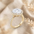 thumbnail image 4 of Rosec Jewels IGI Certified Lab Created Diamond Halo Engagement Ring for Women - Statement Ring (5 Carat, E-VS1 Grade), 14K Yellow Gold, US 3.00, 4 of 7